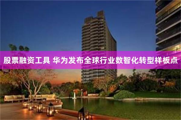 股票融资工具 华为发布全球行业数智化转型样板点