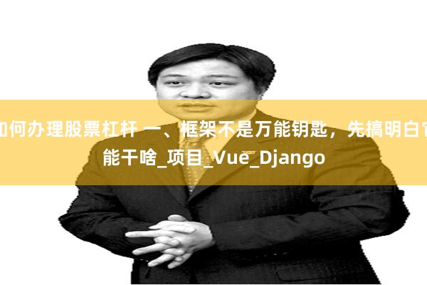 如何办理股票杠杆 一、框架不是万能钥匙，先搞明白它能干啥_项目_Vue_Django