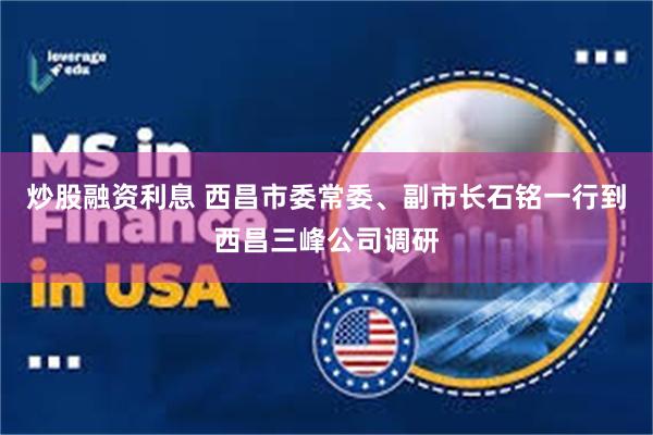 炒股融资利息 西昌市委常委、副市长石铭一行到西昌三峰公司调研