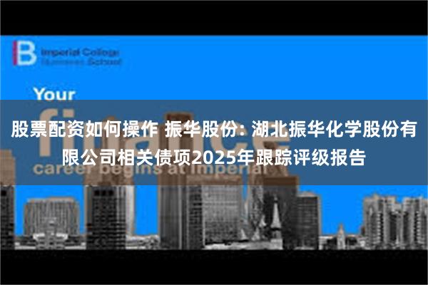 股票配资如何操作 振华股份: 湖北振华化学股份有限公司相关债项2025年跟踪评级报告